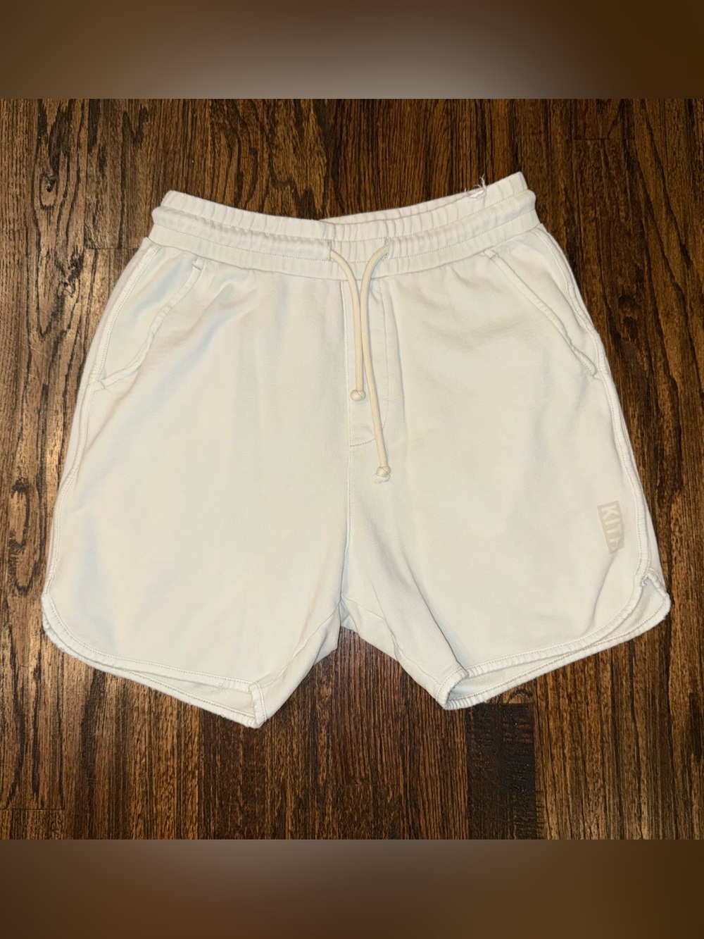 KITH Jordan Shorts 6" French Terry Beige Active Summer Sweat Shorts Sz XS